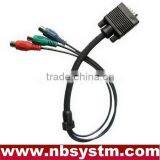 Vga Rca 3M 5M HIGH QUALITY VGA / SVGA to 3 RCA Phono Component Video Cable PC TV