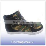 High Top Sneakers Army Green Canvas Men Casual Boots thumbnail-3