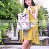 Folk Women Backpack Beach Backpack for Camping Canvas Bags thumbnail-3