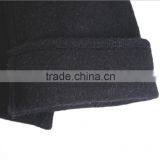 Knitted Wool And Leather Gloves Wool Women's Gloves Black Grey Blend thumbnail-5