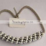 2016 Hot Selling Fashion Jewelry Beads Necklace Gold Plated Necklace With Beautiful Pearl thumbnail-2