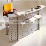 SUNRISE-TG009 Hot selling fashional and simple design steel office reception desk furniture