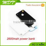 2600mah Slim Phone Charger Credit Card Shape 2200mah for Cellphone thumbnail-3
