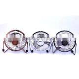 4 Inch USB Mini Portable Aluminum Core Motor Metal Fan for Student