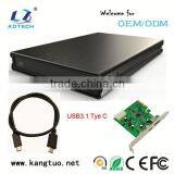 Ultra Slim USB 3.1 SATA External 2.5 Inch HDD Enclosure With Different Color