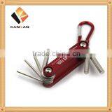 6pcs Aluminium Case Folding Allen Key Set