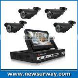 All in One hd H.264 4ch AHD Dvr Kit Cctv Camera Security With 7 Inch TFT LCD Monitor thumbnail-1
