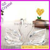 Handmade Beautiful Crystal Swan Wedding Gift Glass Swan