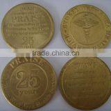 Custom Engraved Coin, Metal Coin, Sivler Coin, Gold Metal Coin thumbnail-1
