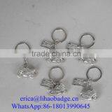 High Quality Custom Sliver Heart Shape Metal Key Chain thumbnail-6