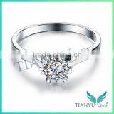 Design Ring for Jewelry Super White Moissanite Diamond Wedding Ring for Women thumbnail-1