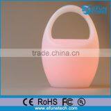 Rechargeable Rgb Color Cordless Led Glowing Table Lamp With Infrared Remote Contro