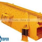 High frequency and high quality vibrating screen with china conveyor belt.