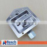 Stainless Steel Flush Mount Key-Locking Folding Recessed T Handle Tool Box Door Lock thumbnail-2