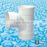 PVC Downstream Tee DIN/BS /plastic Tee /PVC Tees thumbnail-1