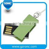 Sliver Keychain Cell Phone Accessory Brown Leather 32GB USB Flash Drive