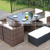 Garden Rattan Big Leisure Table, Plastic Garden Table thumbnail-2