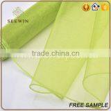 Packing Decorative Cheap Tulle 100% Pure Silk Organza Fabric thumbnail-1