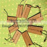 Personalized Blank Bamboo Wooden Gift Tags High Quality Hang Tags Wood Disposable Key Tags With Rope thumbnail-1