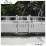 Privace Pvc White Picket Fence and Gate for Yard House Garden