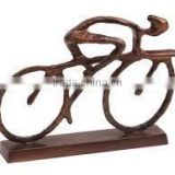 cycle athletic metal sculpture