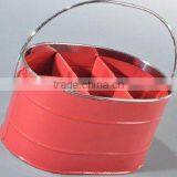 6 Slots Metal Kitchen Utensil Holder Cooking Tool Storage Box Flatware Caddy With Grip Handle thumbnail-2