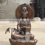 Bronze Kwan-yin Sculpture With Own Light thumbnail-1