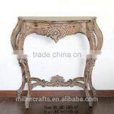 Antique Gold Living Room Console Table Rococo Furniture thumbnail-4