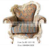 MS-1411-02 Antique Reproduction Furniture Sofa Set With Cushions thumbnail-1