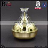 Kiss Shaped Luxury Acrylic Cream Jar Gold Color thumbnail-1