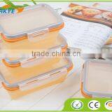4 Sizes Collapsible Silicone Storage Container / Silicone Folding Lunch Box thumbnail-2