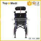 TRW958LBCGPY Reclining Wheel Chair With Reclining High Back, Adjustable Headrest thumbnail-6
