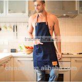 Fashion Bib Apron With Leather Strap for Work thumbnail-2