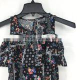 Girl Stock Flower Cold Shoulder Summer Dress thumbnail-2