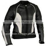 Womens Leather Motorbike Jacket thumbnail-1