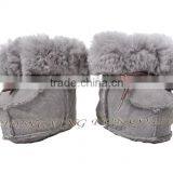 CX-SHOES-05C Chengxing Fur Wholesale Real Sheepskin Baby Shoes thumbnail-1