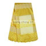 Wholesale 2017 New Gold Yellow French Lace Fabric For Wedding thumbnail-1