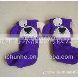 Windproof Lovely Animal Coffee Kids Polar Fleece Fur Rain Boot Warmer Factory thumbnail-2