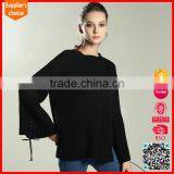 2017 Latest Design Loose Sleeves Top Women Loose Sweater Pullover thumbnail-3