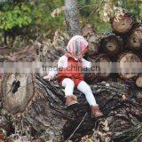 Baby Lovely Red Cotton Kids Clothing Summer Rompers Children Boutique Clothes thumbnail-4