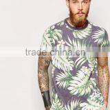 Custom Full Sublimation Printing t Shirt, Palm Tree Printed t Shirt 2015