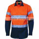 Cheap Wholesale Safety Workwear Reflective Stripe Work Uniform Shirts thumbnail-3