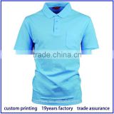Custom logo Cotton Pique fabric Polo Shirt