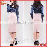 Contrast Long Sleeve Business Formal Dress Office Woman Dresses thumbnail-1