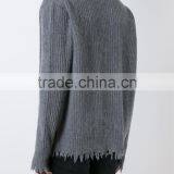 Top Selling High Quality Customed Printing Mens Grey Cardigan Mens Sweater Design With Buttons Closure thumbnail-3