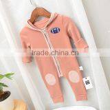 Wholesale Hooded High Quality Cotton Long Sleeve Baby Playsuit thumbnail-1