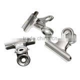 High Qaulity Silver Tone 5.0cmx4.4cm Stainless Steel Office Metal Bulldog Clips thumbnail-1