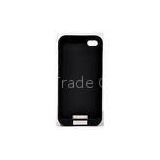 1600mAh / 3.7V Black , White Iphone4 / Iphone 4s Battery Backup with Double protection IC