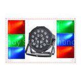 Plastic 1W / 3W*18Bulbs Brightness LED Flat Par Lights For Family Party