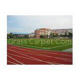 25mm Red Artificial Grass Sports Turf Yarn, 9000 Dtex 100% PE Durable Synthetic Grass